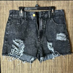 Dark gray SHEIN jean shorts
